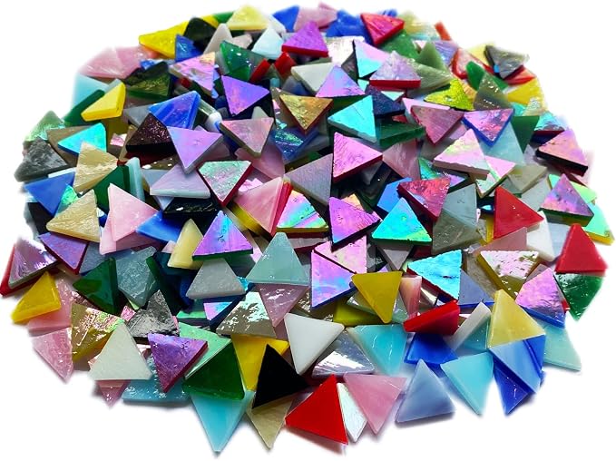 Triangle Iridescent Glass Mosaic Tiles - Image 4