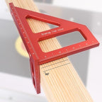 6" Imperial 3D Multi-Angle Measuring Ruler, 45/90 Degree Aluminum Alloy - Image 6