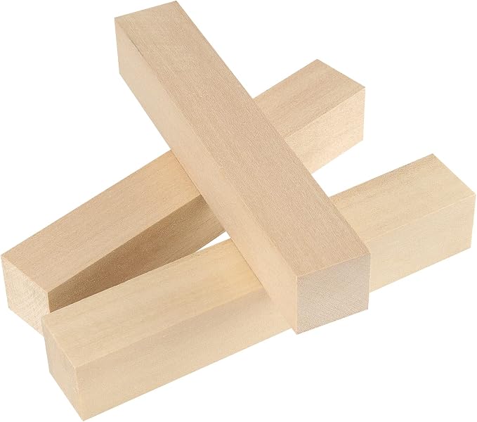 JAPCHET 20 PCS 6 x 1 x 1 Inch Basswood Carving Blocks, Natural Whittling Blocks - Image 4