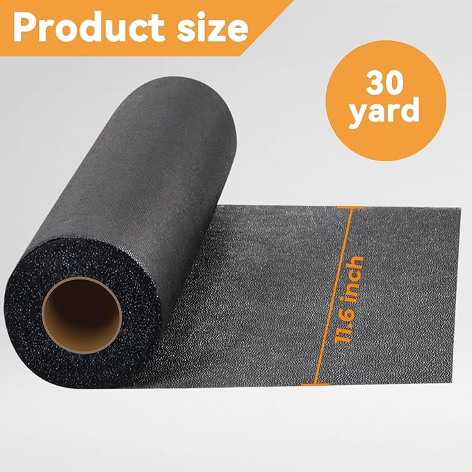 PLANTIONAL Light Weight Black Iron-On Non-Woven Fusible Interfacing: 11.6" x - Image 2