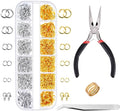 Paxcoo 1200Pcs Open Jump Rings and Lobster Clasps Jewelry Findings Kit by PAXCOO