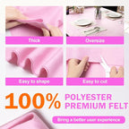 XSEINO Baby Pink Large Felt Fabric 72" X 36 ", 1.4 mm Thick Soft Felt Fabric - Image 4