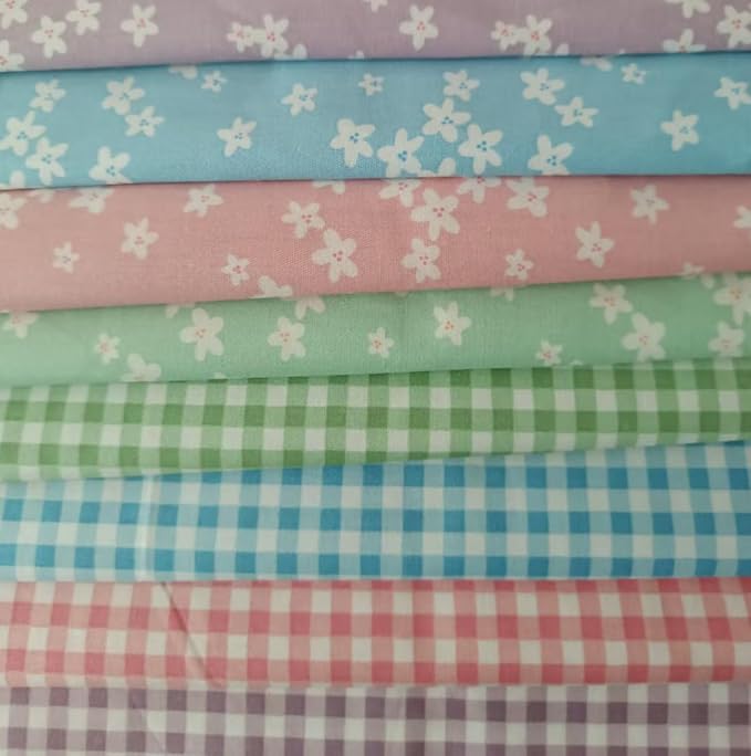 Cotton Fabric DIY Making Supplies Quilting Patchwork Fabric Fat Quarter Bundles by LMAEZNER