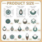 14Pcs Vintage Turquoise Charms - Image 5