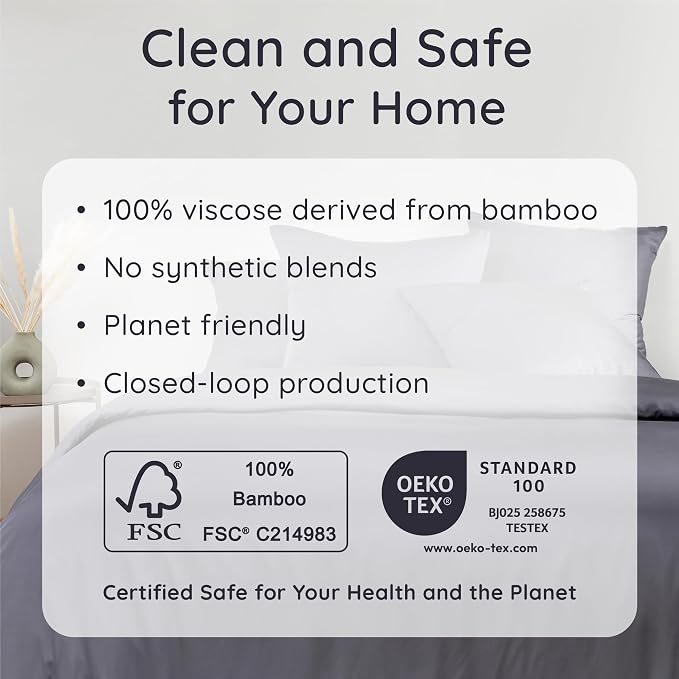 Bambaw 100% Viscose Derived from Bamboo Fitted Sheets King Size, Cooling Fitted - Image 6