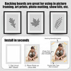 Frienda 100 Pack White Foam Board Foam Poster Boards - Image 5