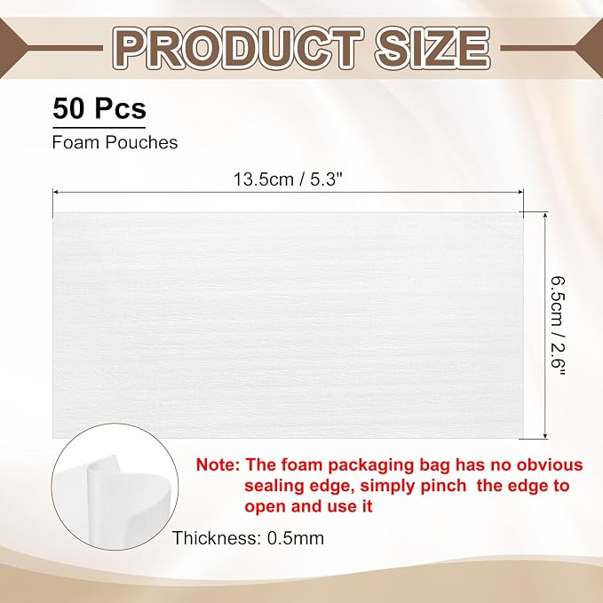 uxcell 50 Pcs Cushion Foam Pouches, Photo Frame - Image 2