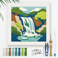 Doodlream Mountain Waterfall Landscape Needle Kit by Doodlream