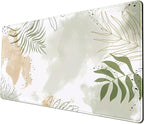 Keyboard mat Kawaii Mousepad Matcha Green Plant Abstract Accessories Desk pad by YKJWW