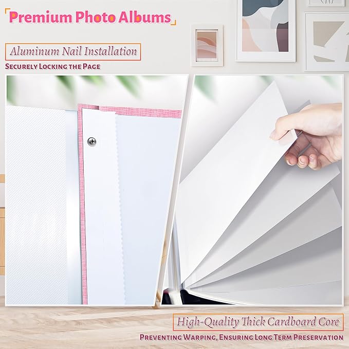 Artfeel Photo Album Self Adhesive Scrapbook, 60 Pages Large Photo Book - Image 4