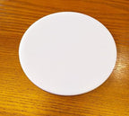 Set of 20 White Acrylic Discs, 1/8" Thick Round Transparent Circle Blanks - Image 2