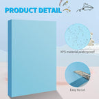 LuckyFoam Blue 4 Pack 12x7.5x1 inch Foam Sheets 1 Inch Thick | Polystyrene - Image 4