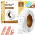 400 PCS 2mm Double Sided Foam Dots 0.3" Foam Round Dots 3D Foam Tape Craft by Unknown