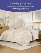 YnM 20lbs Weighted Blanket for Adults, Linen Heavy Bed Throw Blanket - Image 4