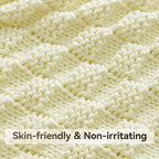Knitted Weighted Blanket for Adult, No Beads Heavy Blanket 48” x 72'' 10lbs - Image 4