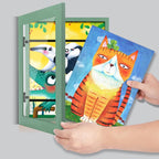 Kids Art Frames, 8.5x11 Front Opening Kids Artwork Frames Changeable, Olive - Image 7