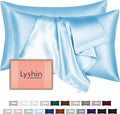 Silk Pillow Cases 2 Pack King Size by LYSHINSILKPILLOWCASES