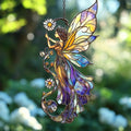 Fairy Acrylic Suncatcher Stained Glass Effect Window Car Hanging Christmas by AVAGAN
