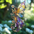 Fairy Acrylic Suncatcher Stained Glass Effect Window Car Hanging Christmas by AVAGAN