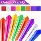 Ahardaim 120Pcs Colored Cellophane Sheets, 7.5 x 7.5 Inch Cellophane Paper - Image 3