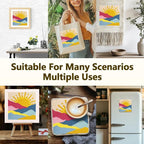Doodlream Colorful Mountain Sun DIY Punch Needle Embroidery Kit - Image 5