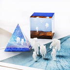 Woohome 14 PCS Resin Casting Molds Fillers 3D Astronaut Paper Airplane - Image 2