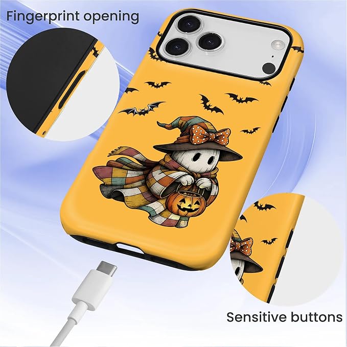 Case for iPhone 17 Pro, Scratch Resistant Hybrid Double Layer Hard Shell，Cute - Image 4