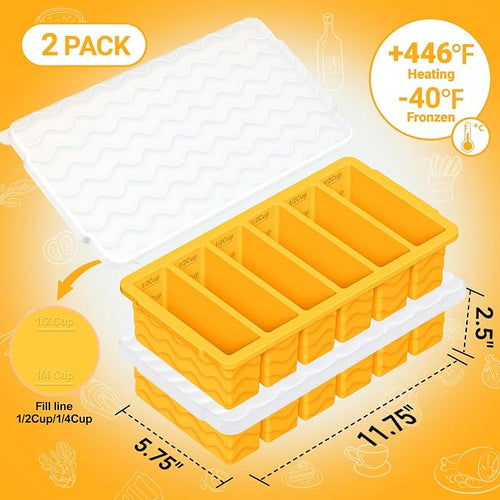 1/2 Cup Silicone Freezer Molds - Image 2