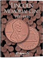 H.E. Harris & Co US Lincoln Memorial Cent Coin Folder 1959 – 1998 Volume 1 #2675 by Unknown