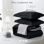 JOLLYVOGUE Queen Comforter Set, Ultra-Soft Bed in a Bag Queen Size 7 Pieces - Image 5