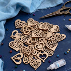 100 Pcs Unfinished Wooden Cutouts - Image 6