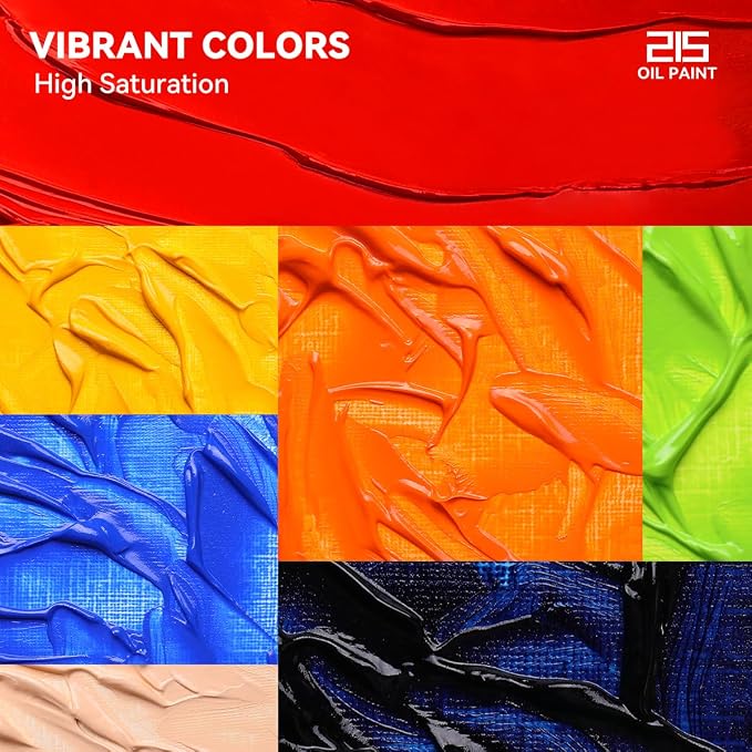 Paul Rubens Oil Paint, 20 Colors x 50ml Large Tubes, Professional Oil Based - Image 3