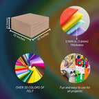 FabricLA Acrylic Felt Sheets for Crafts - Image 3