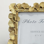 1PCS 6x8Inch Ginkgo Picture Frame | Bright Gold, Wall Tabletop Use, Fits 6x8 - Image 5