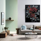 Flowers Stamped Cross Stitch Kits Flowers Cross Stitch Patterns, Dimensions - Image 4