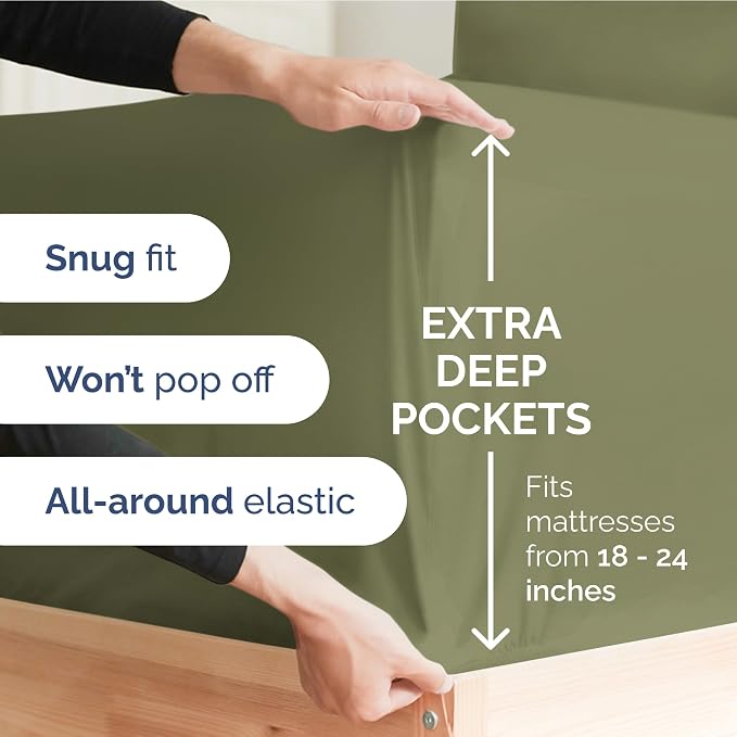 Extra Deep Twin Sheet Set - Image 3