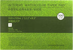 MEEDEN 8.3×12" Cotton Watercolor Paper Block, Textured Surface Watercolor Paper by MEEDEN