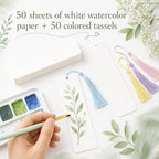 Piriuuo Blank Bookmark Making Kit, 5.9 X 2 Inch - Image 6