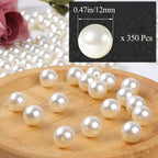 Phinus 350 Pcs 12mm Pearl Beads - Image 2