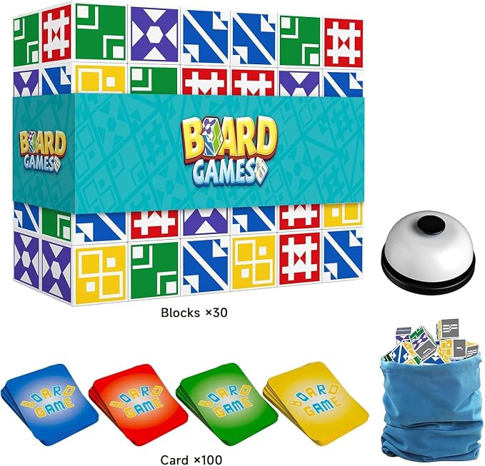 Family Matching Game for Kids & Adults, Block Puzzle Board Games for Boys & - Image 2