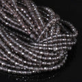 3mm 120pcs Smoky Quartz Tiny Gemstone Beads by SongXi