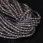 3mm 120pcs Smoky Quartz Tiny Gemstone Beads by SongXi