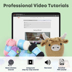 Crochet Kit for Beginners: Highland Cow Crochet Kit, Learn to Crochet, Include - Image 4