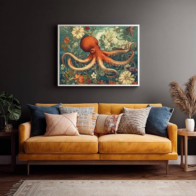 Octopus Paint by Numbers for Adult, Octopus Paint by Numbers Kit for Adults - Image 8