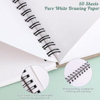 50 Sheets Marker Paper Pad, 11×14 Inch Bleedproof Art Sketch Pad, 73lb/120gsm - Image 3