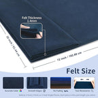 Navy Fabric Sheet 72" X 36", 1.4mm Thick Large Soft Durable Flexible Craft Felt - Image 2
