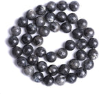 4mm 90pcs Natural Black Labradorite Stone Beads Round Larvikite Beads - Image 5
