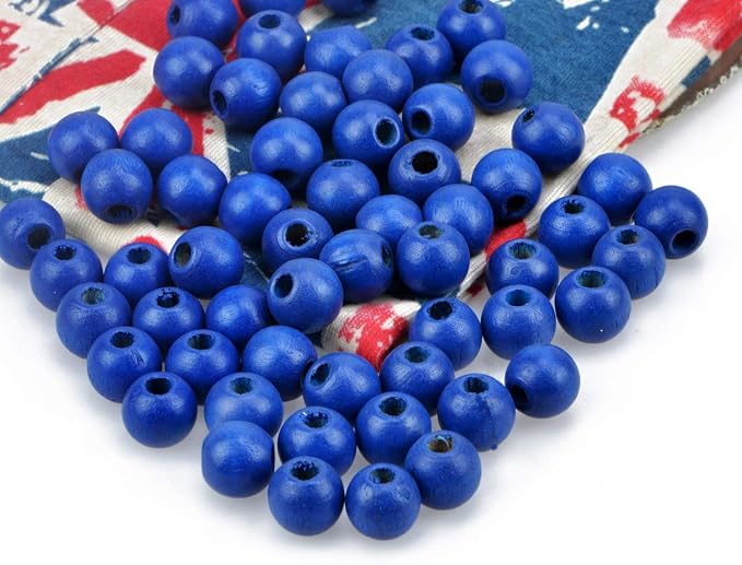 AD Beads Wood Spacer Loose Wooden Craft Beads Big Hole Beads Assorted - Image 3