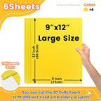 New brothread - 16 Options- 6PCS Embroidery Puffy Foam 9″x12″ Large Size 3MM - Image 2