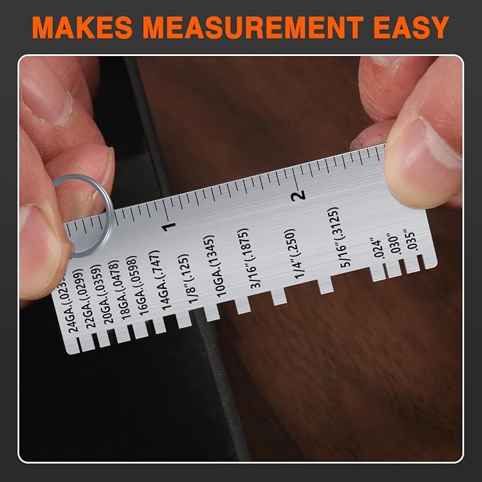 ZeeDix Portable Metal Sheet Thickness Gauge | Stainless Steel Plated Size - Image 5